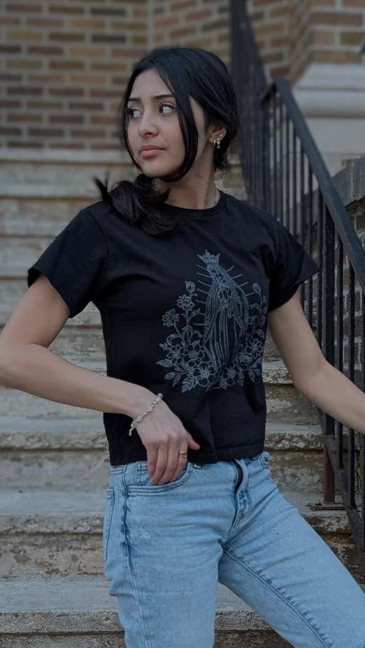 Virgen Mary Silhouette T Shirt