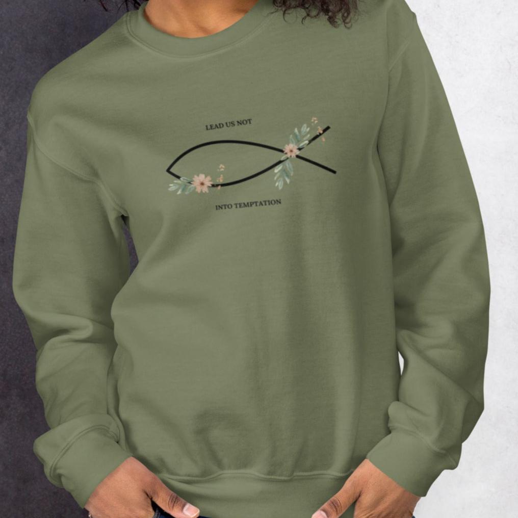 Lead Us Not Crewneck