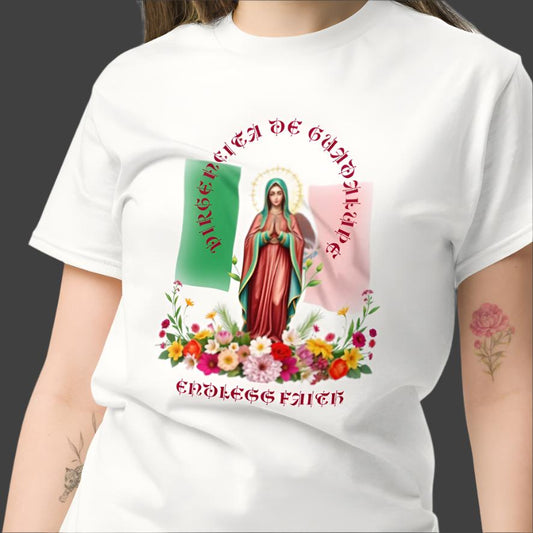 Virgen De Guadalupe Mexico T Shirt